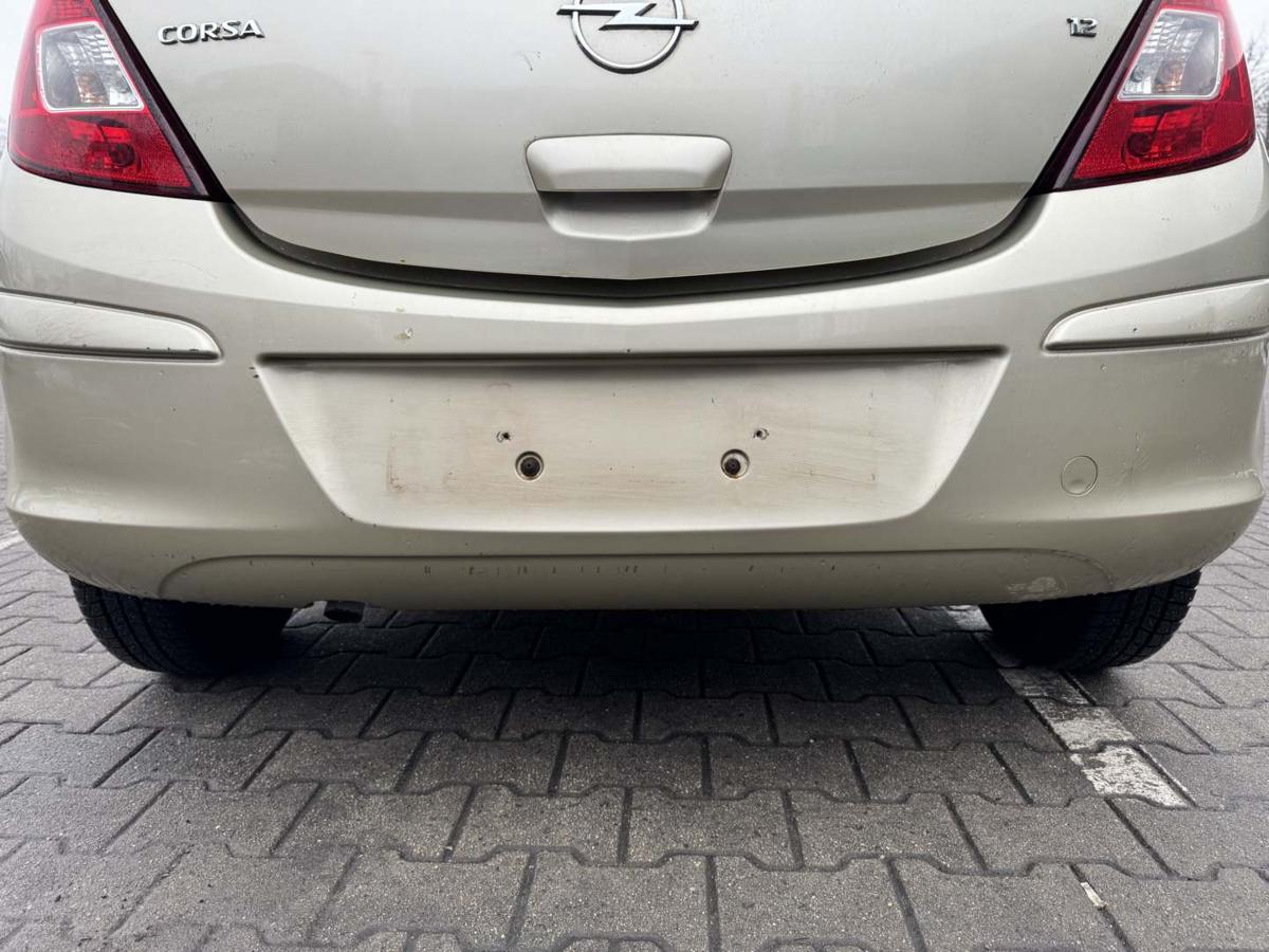 Opel Corsa D original Sto&szlig;stange Stossf&auml;nger hinten Z40M Champagnersilber 5-T&uuml;rer Bj.2006